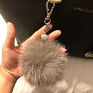 MK Pom Pom Keychain